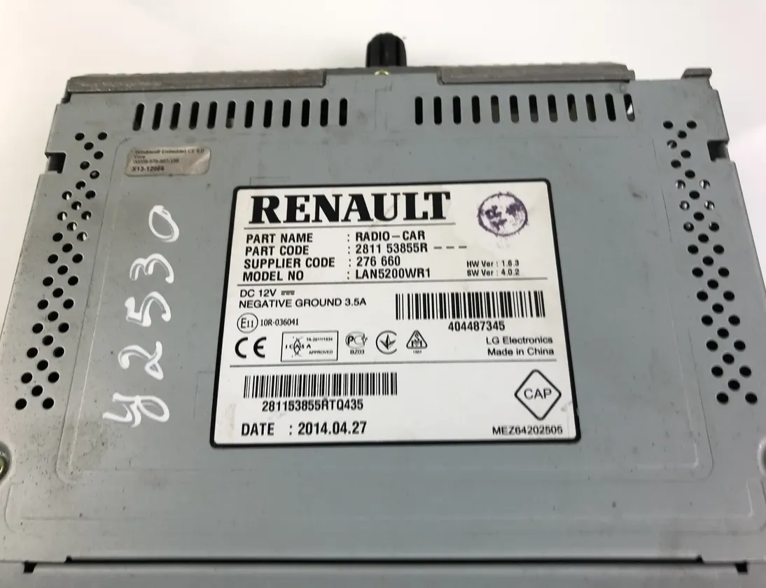 DACIA Sandero 2 generation (2013-2020) Navigation Display 281153855R 14575526