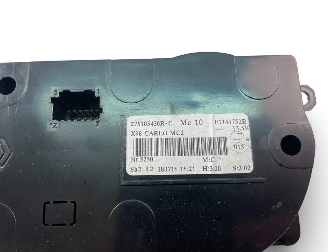 RENAULT Clio 4 generation (2012-2020) Jednostka kontroli klimatu 275105430R 30038438