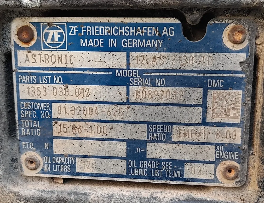 MAN TGX (2007-present) Skrzynia biegów 12AS2130TD,12AS2130TD,1353030012,1353030012,81320046257,81.32004-6257,ASTRONIC,132840114560,1328301153,1328302096,1328301168,1328302202 34806368