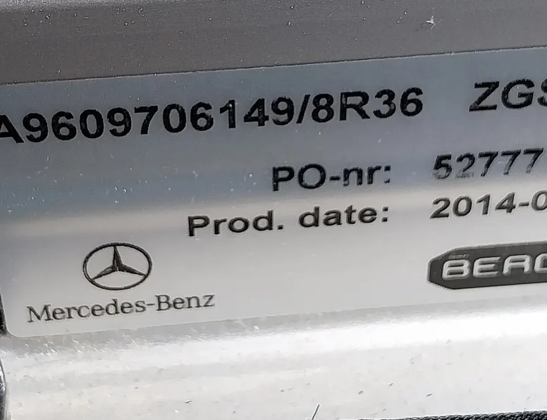 MERCEDES-BENZ ACTROS MP4 (2011-present) Łóżko A9609706149/8R36,566307602,A9609706149 29581415