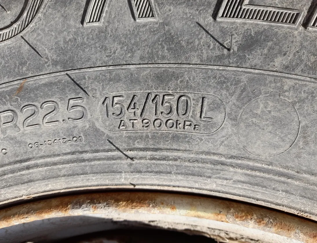 MERCEDES-BENZ ACTROS MP4 (2011-present) Koło A0014008002,0014008002,R22.5x9Ø281,*10x335*,ET161,315/70R22.5*154/150L*,1921,8.94mm,RIKEN,A0014008002 29772979