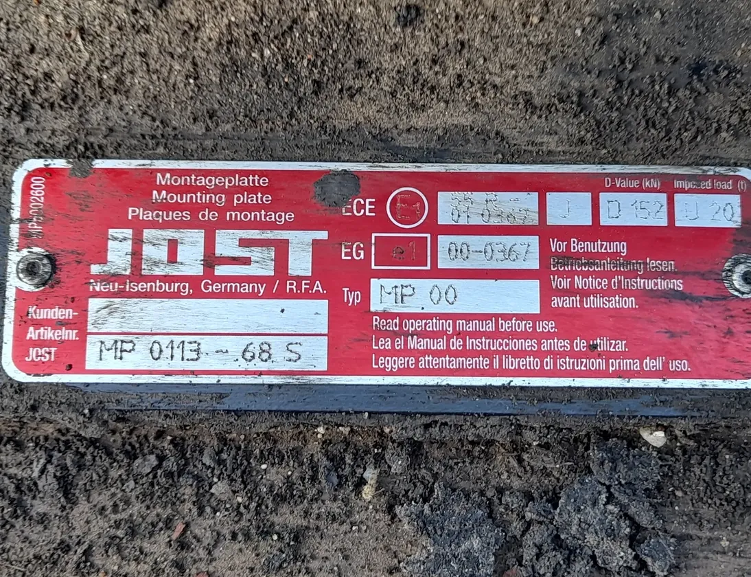 MAN TGX (2007-present) Siodło 81427106274,81.42710-6274,Jost,I=980mm|P=800mm|A=150mm 34823552