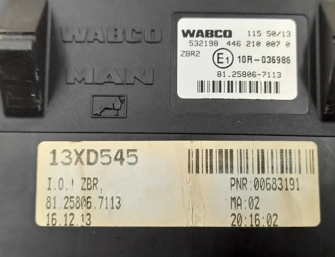 MAN TGX (2007-present) Inne jednostki sterujące 81258067113,81.25806-7113,4462100070,4462100070,ZBR2 34963798