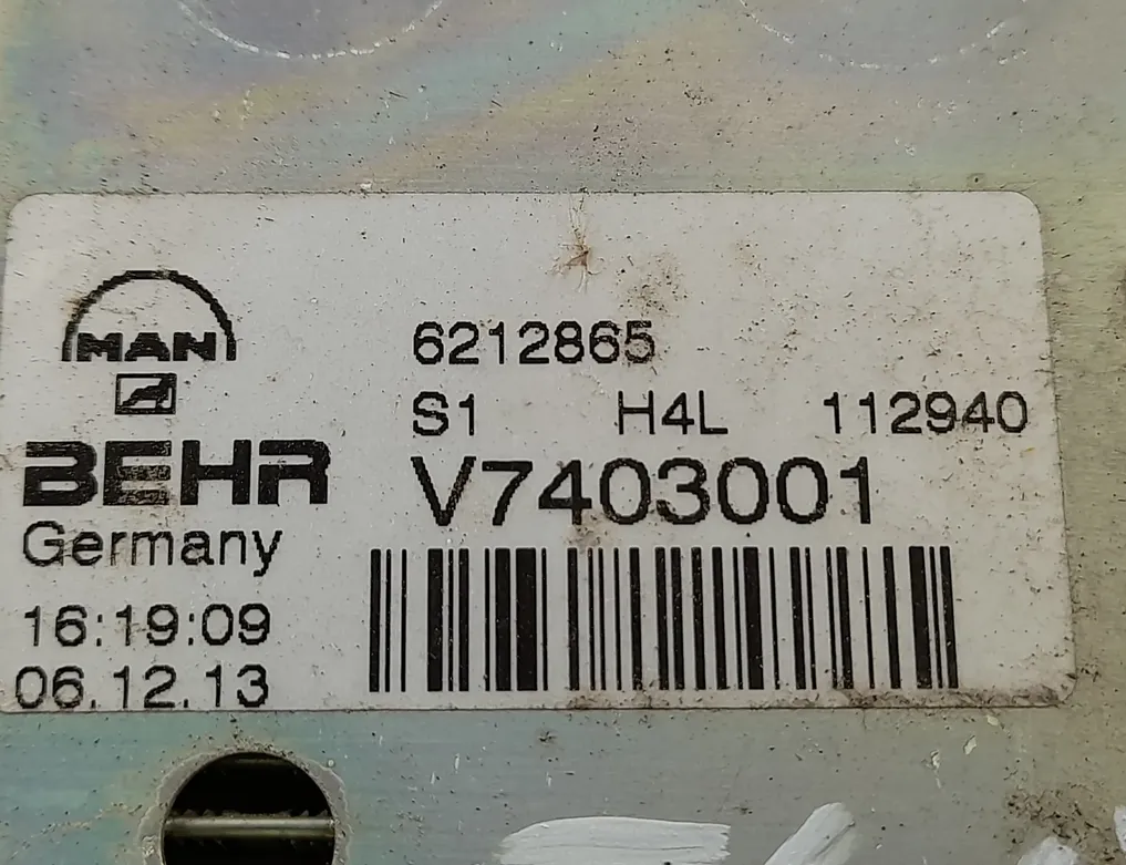 MAN TGX (2007-present) Chłodnica klimatyzacji (w kabinie) 81619206036,81.61920-6036,V7403001,K8782003 34841596