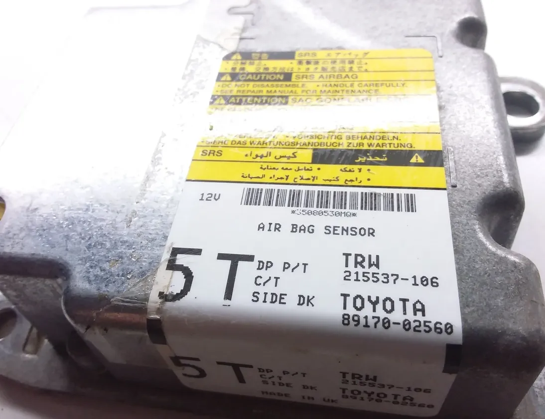 TOYOTA Auris 1 generation (2006-2012) SRS Control Unit 215537106,8917002560 31976314