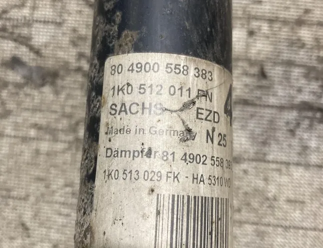 VOLKSWAGEN Golf Plus 1 generation (2004-2009) Rear Left Shock Absorber 1K0512011PN 29994354