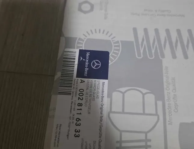 MERCEDES-BENZ ACTROS MP4 (2011-present) Szkło lusterka przednich lewych drzwi A0028116333 34142718