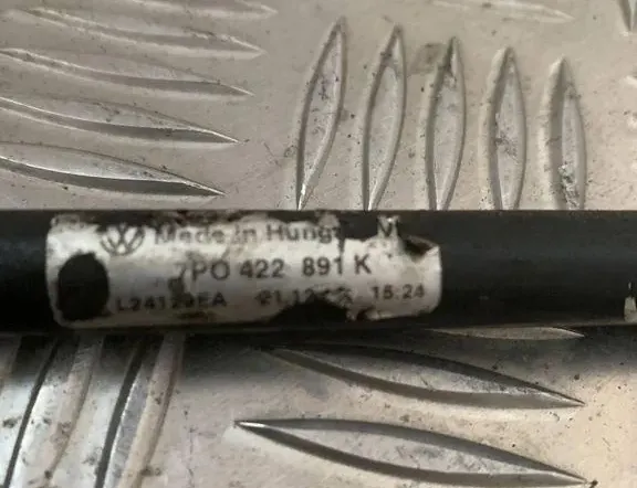 VOLKSWAGEN Touareg 2 generation (2010-2018) Power Steering Hose Pipe 7P0422891K 34882217