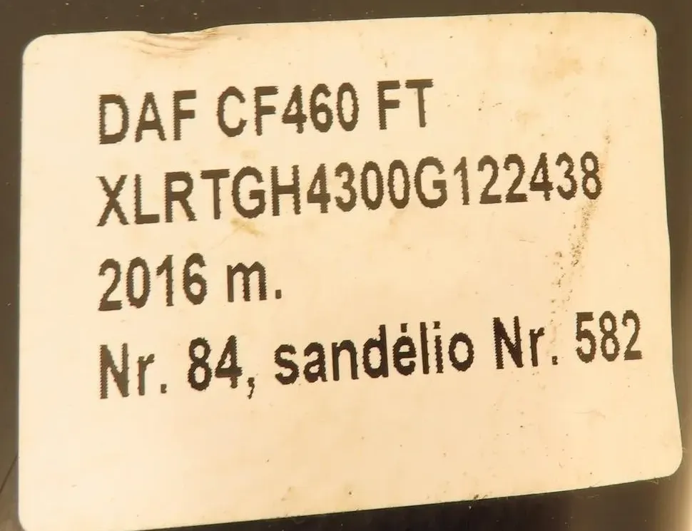 DAF CF (2013-present) Wykończenie kabiny 29440244