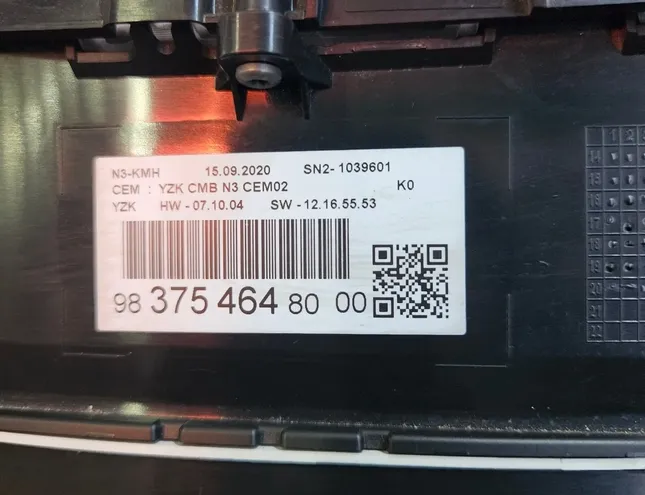 TOYOTA ProAce 2 generation (2016-2023) Speedometer 9837546480 23318477