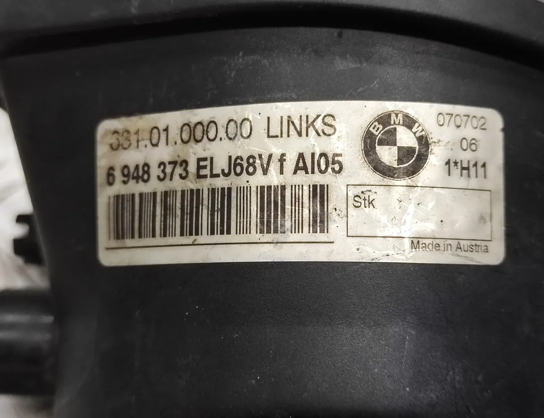 BMW 3 Series E90/E91/E92/E93 (2004-2013) Front Left Fog Light 6948373 25591366