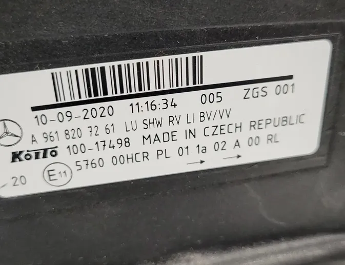 MERCEDES-BENZ ACTROS MP4 (2011-present) Lampa znacznikowa A9618207261 34021266