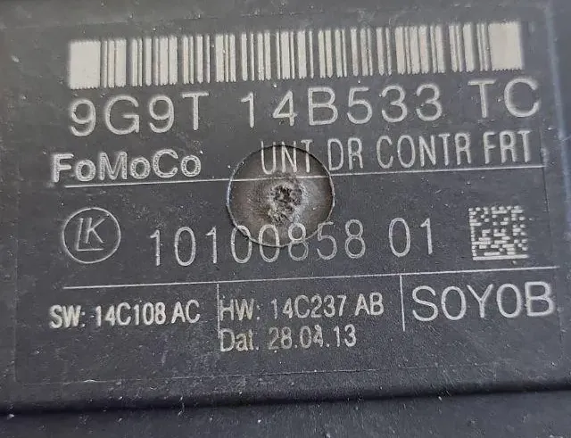 FORD Galaxy 2 generation (2006-2015) Rear Left Door Control Unit 1010085801 35103003