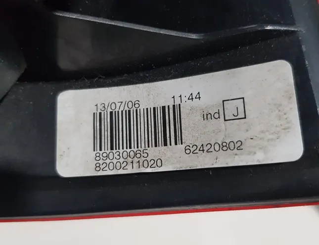 DACIA Logan 1 generation (2004-2012) Rear Left Taillight 89070453 25789557