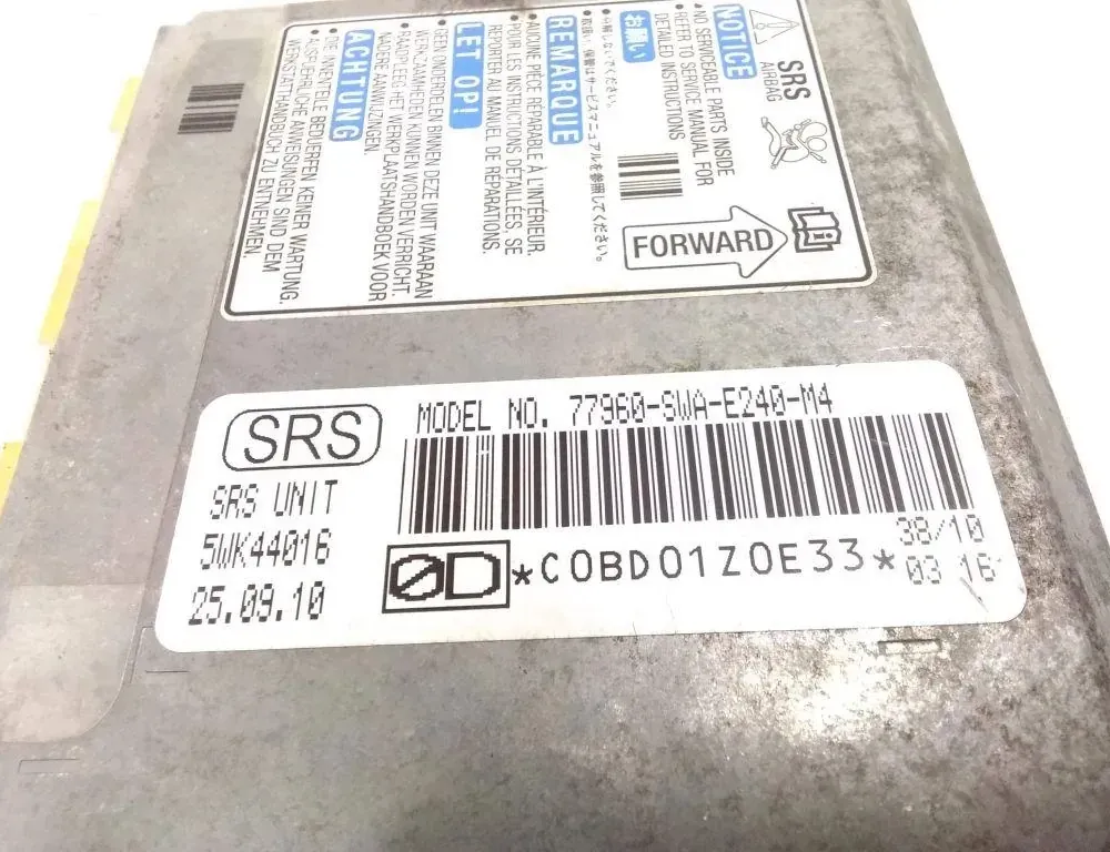 HONDA CR-V 3 generation (2006-2012) SRS Control Unit 77960SWAE240M4 35101072