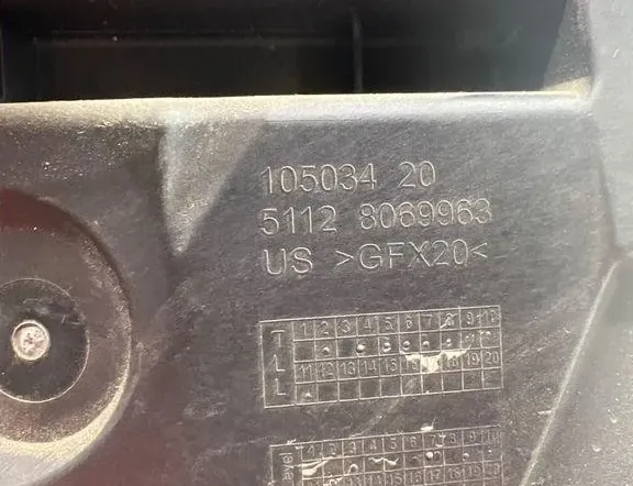 BMW X6 G06 (2019-2024) Rear Left Bumper Bracket 8069963 35048589