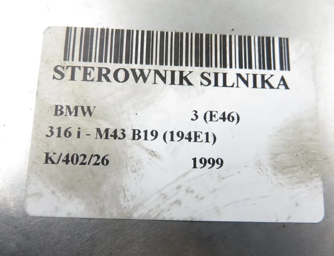 BMW 3 Series E46 (1997-2006) Control Unit 1430940,0261204420 35060738