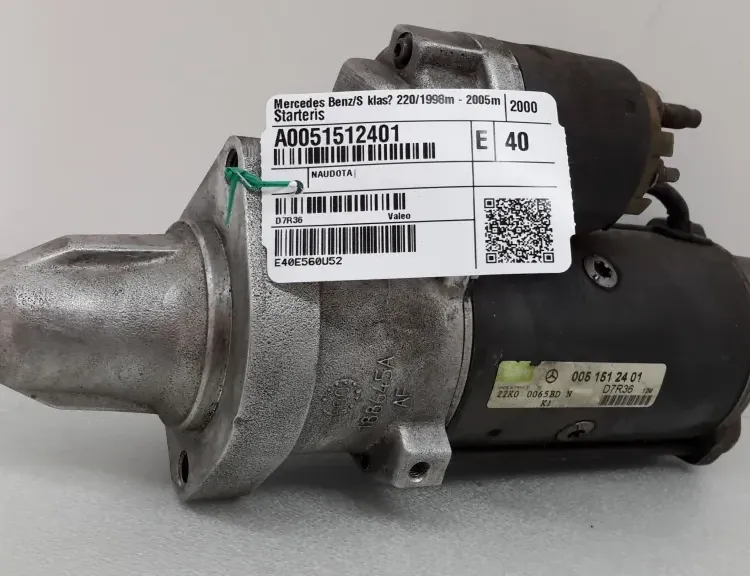MERCEDES-BENZ S-Class W220 (1998-2005) Starter Motor A0051512401 35105236
