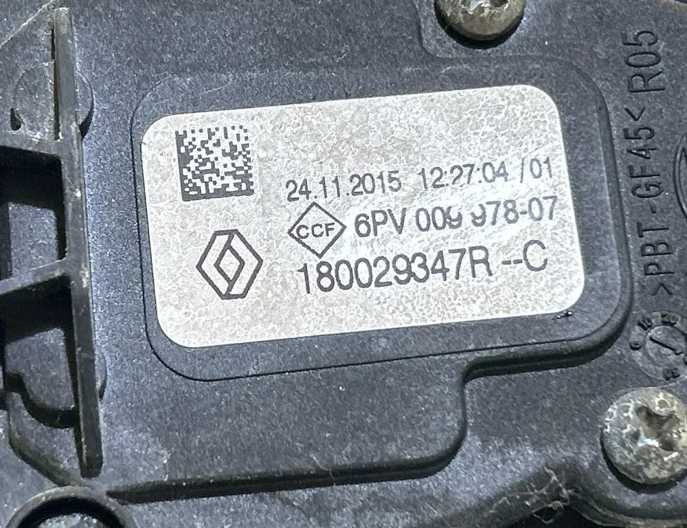 RENAULT Clio 4 generation (2012-2020) Throttle Pedal 24112015,6PV00997807,180029347R 35037645