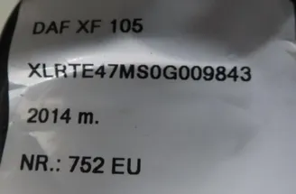 DAF XF (2012-present) Przednie lewe siedzenie 30913194